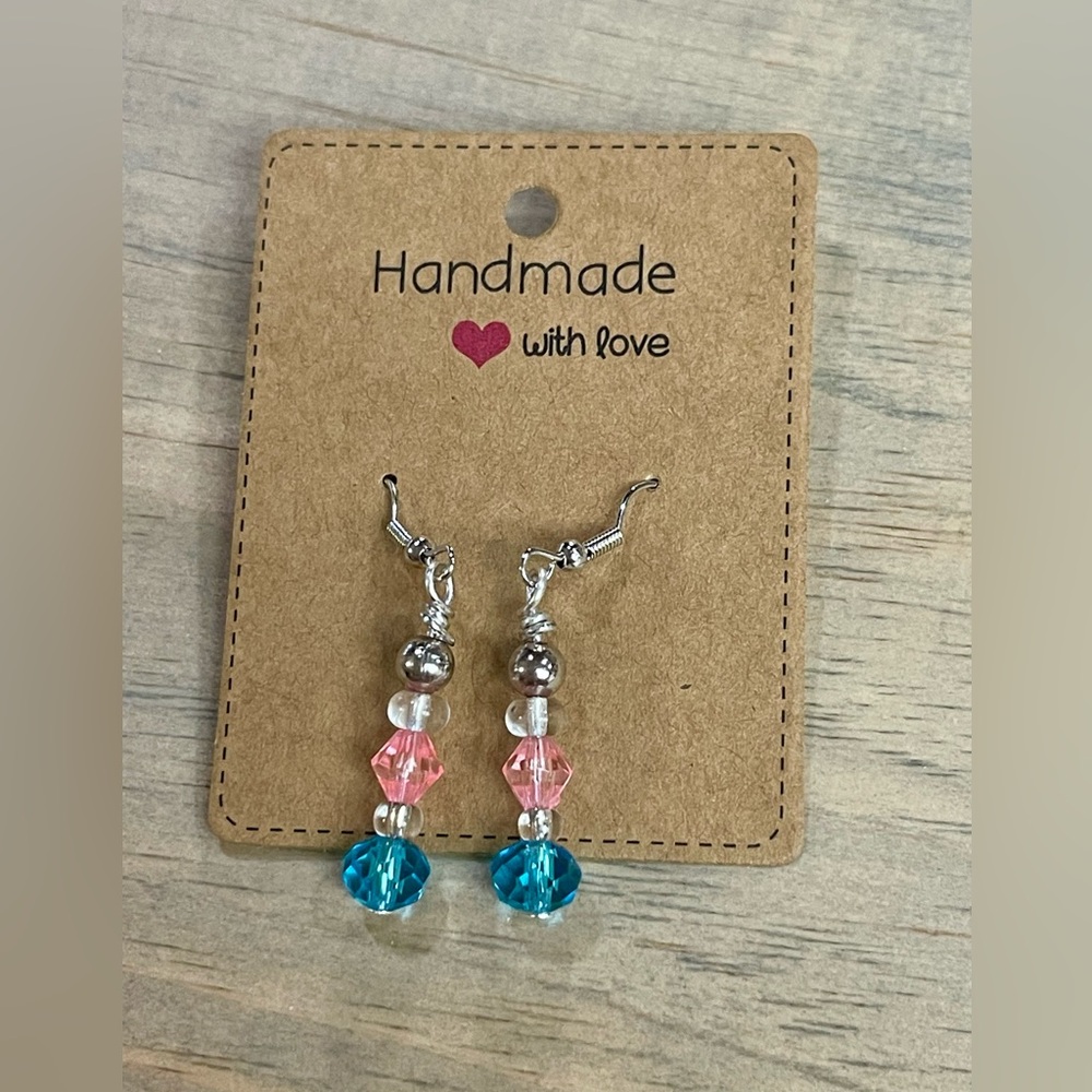 Handcrafted Beaded Dangle Earrings